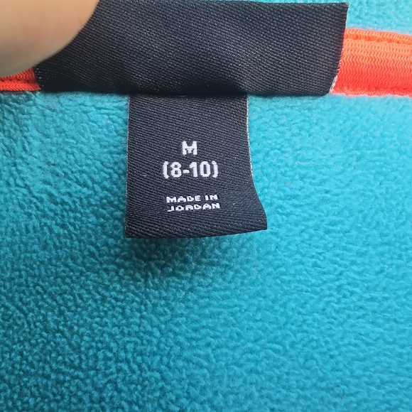 Swiss Tech Women's Vibrant Red Orange Pinkish Hoodie with Blue Trim - Picture 13 of 14